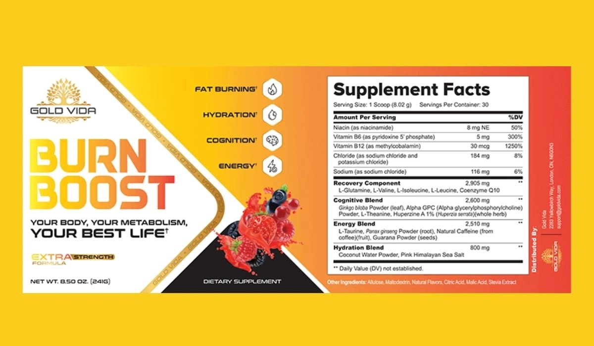 Burn Boost Supplement Facts