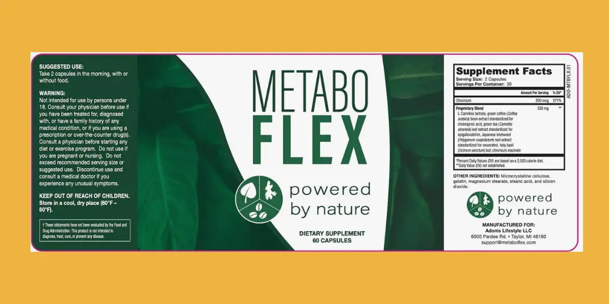 Metabo Flex Supplement Facts
