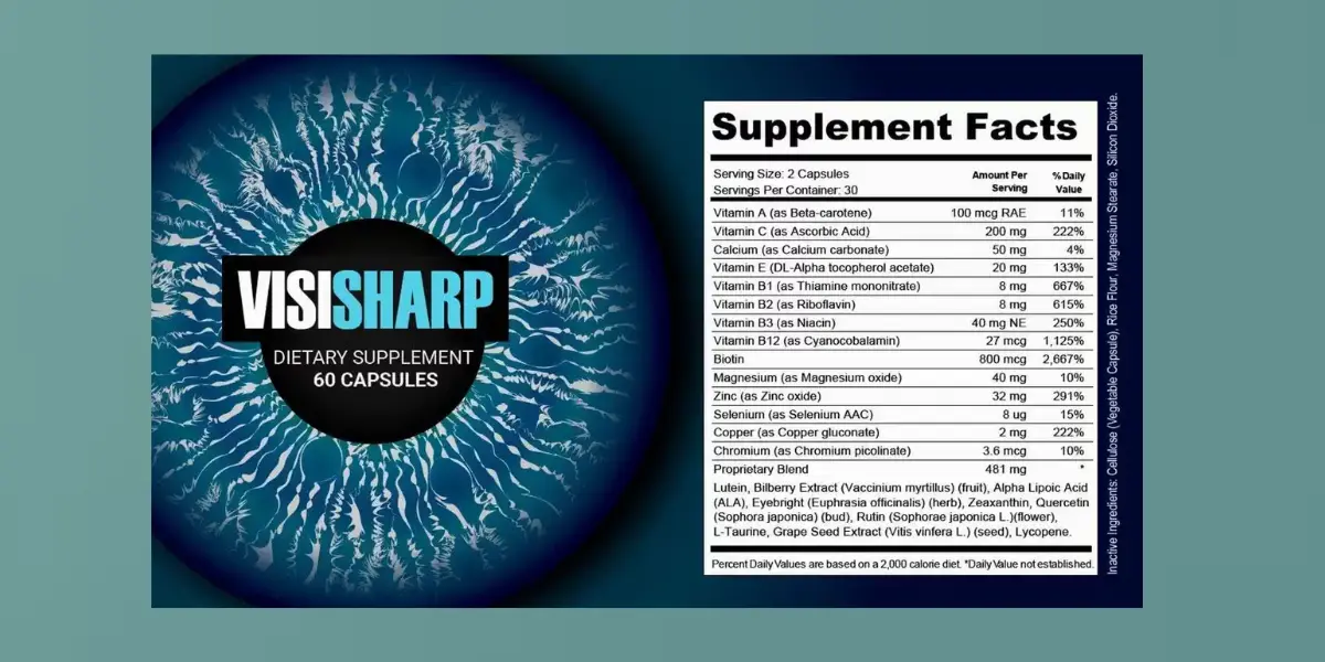 VisiSharp Supplement Facts
