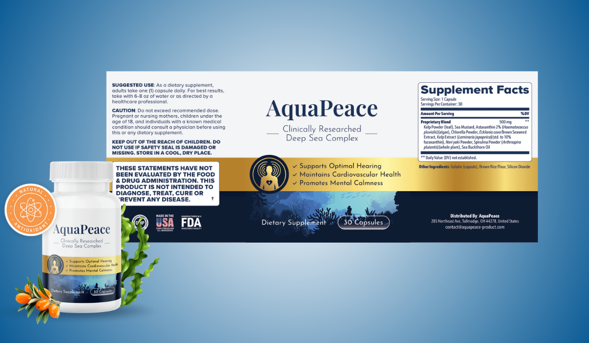 AquaPeace Supplement Facts
