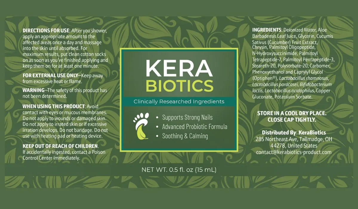 KeraBiotics Supplement Facts