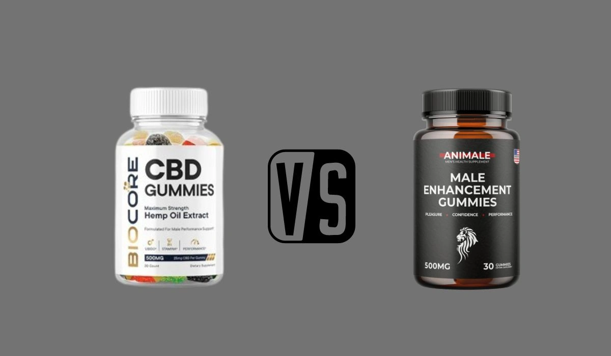 Biocore CBD Gummies vs Animale CBD + Male Enhancement Gummies