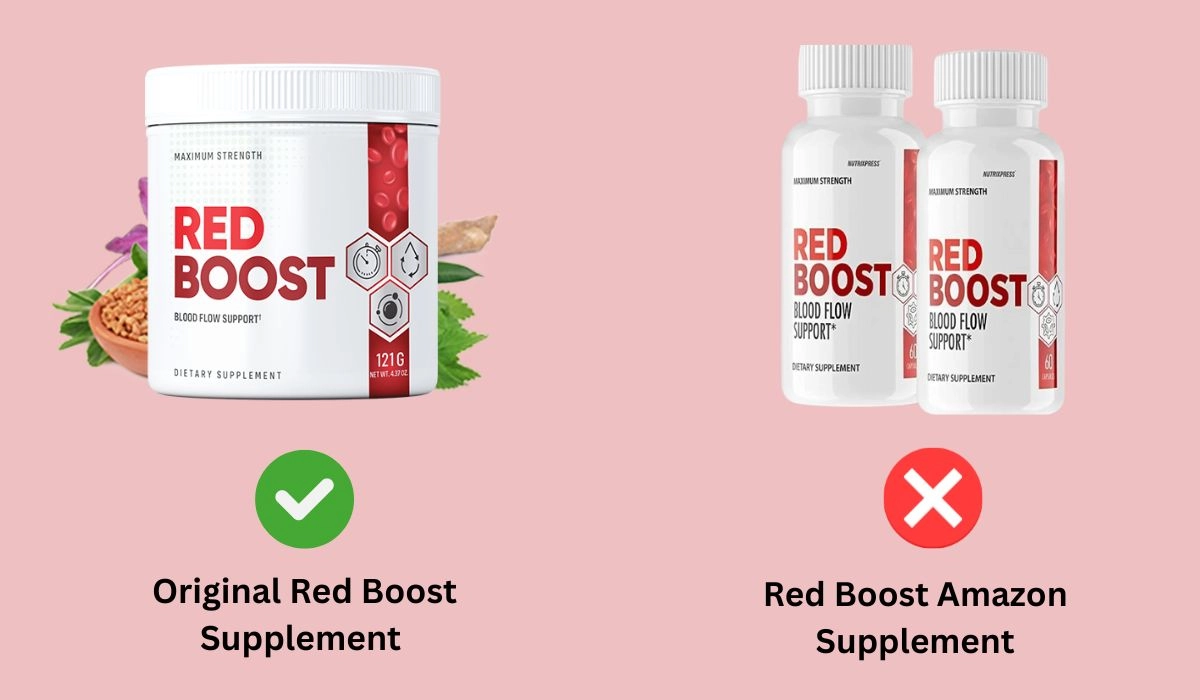 Red Boost Amazon VS Original Supplement